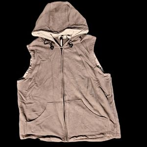 Vintage Canyon River Blues Sleeveless Hoodie